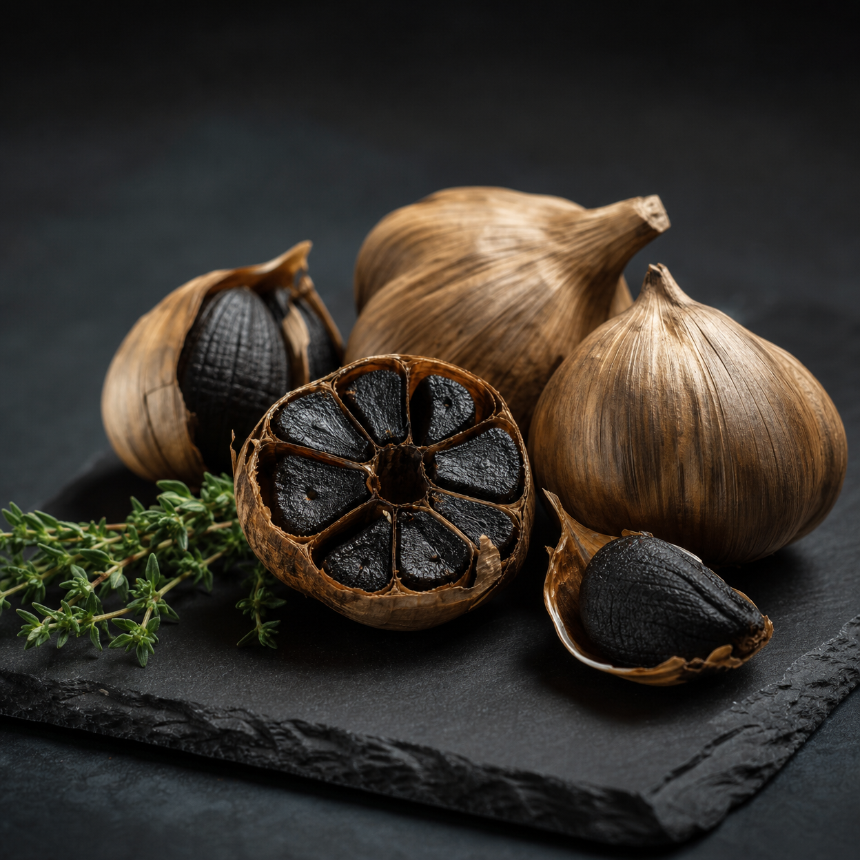 Black Garlic Fermented Bulbs