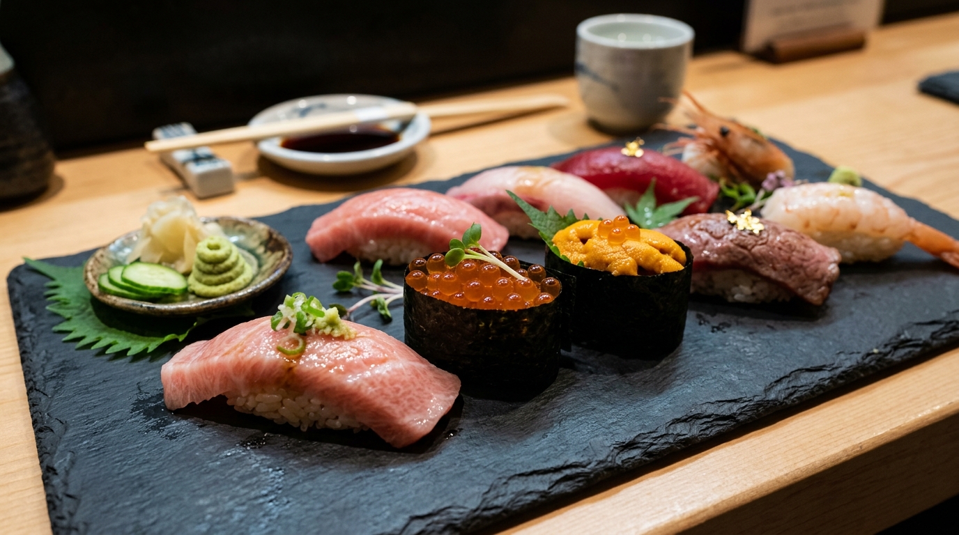 Otoro Fatty Tuna & Hokkaido Uni Grand Box